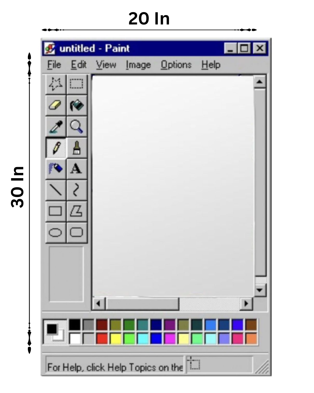 Y2K MS Paint Mirror – Viral Aesthetic Room Decor Mirror