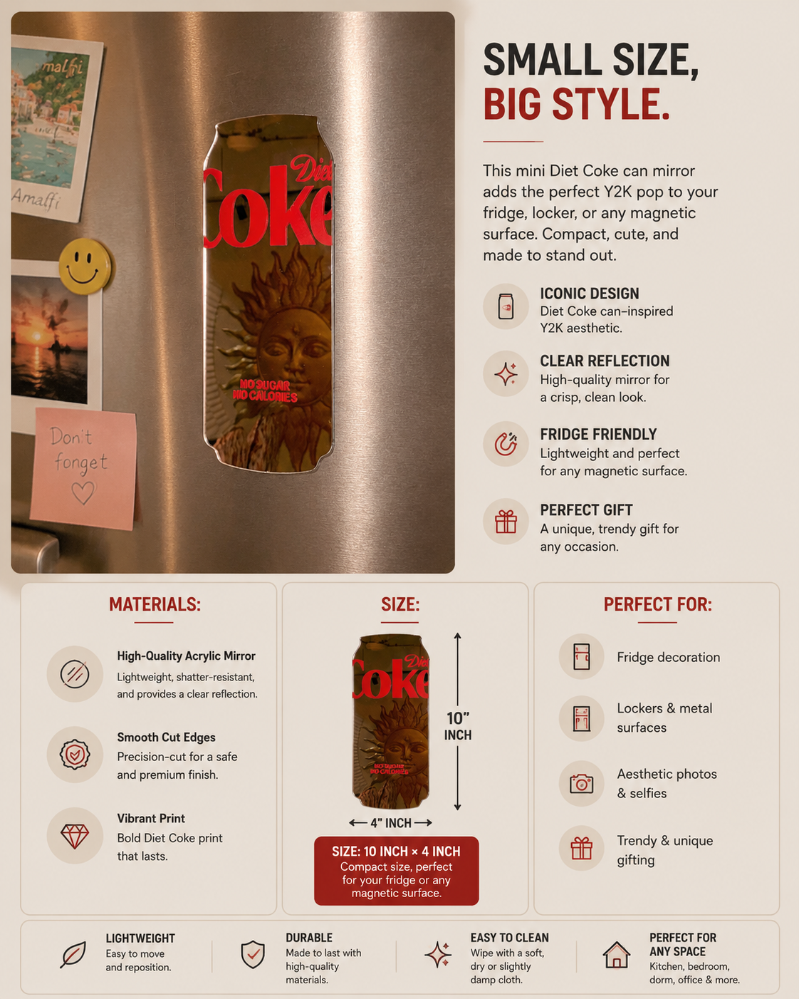 Diet Coke Can Mirror Magnet