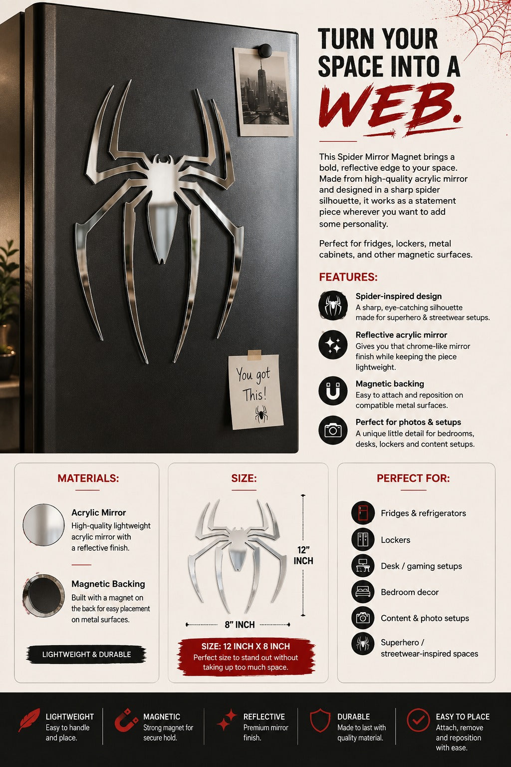 Spider-man Mirror Magnet