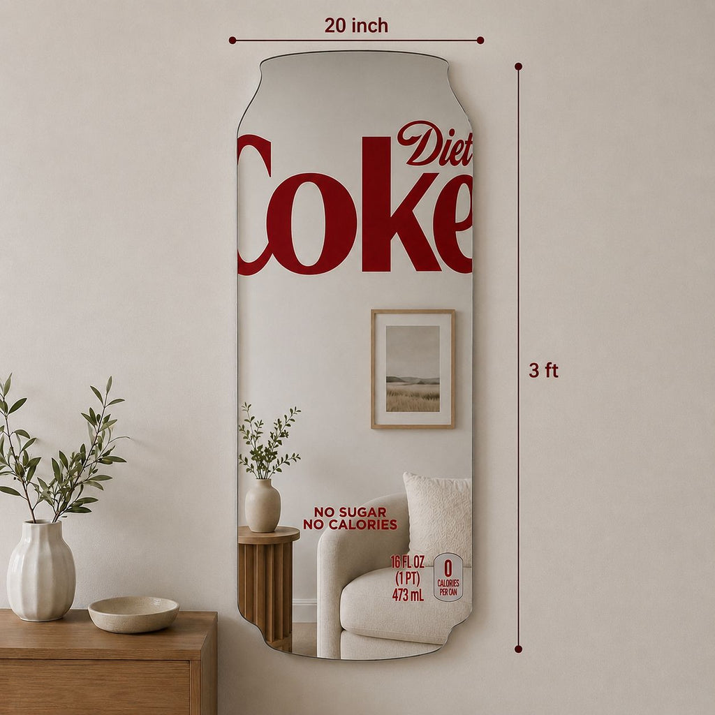 Diet Coke Can Mirror – Aesthetic Room Decor Statement Piece