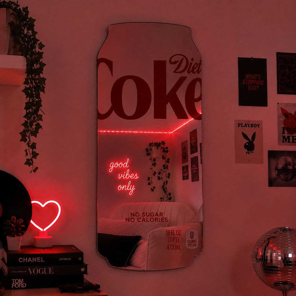 Diet Coke Can Mirror – Aesthetic Room Decor Statement Piece